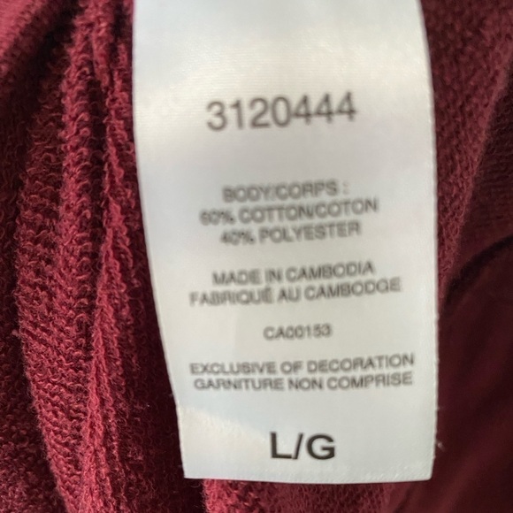 𝅺champion Logo Burgundy Colour Hoodie, Great Condition - Picture 6 of 6